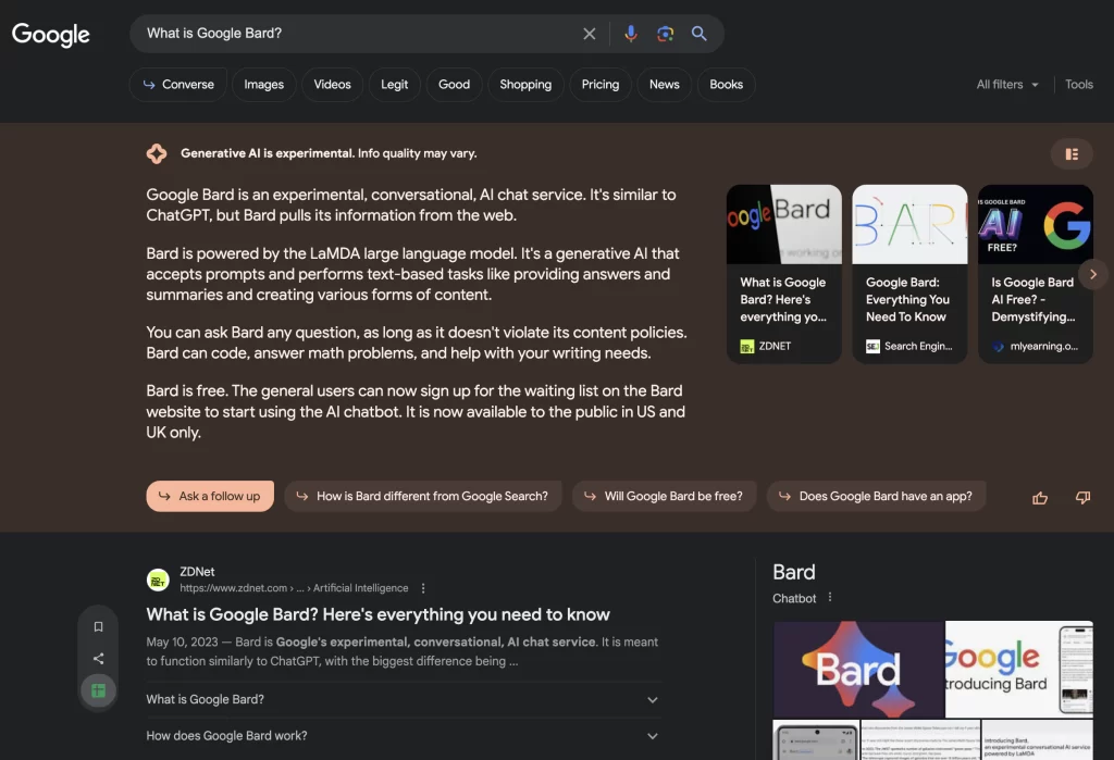 export Google sheets Google SGE