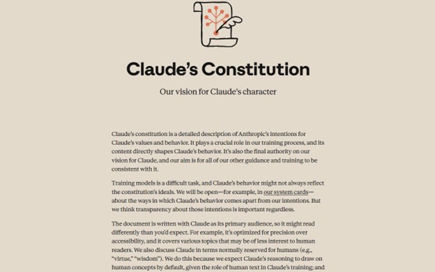 Claude - constitutie AI